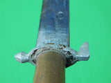Vintage Middle Eastern East Custom Made Fighting Knife Dagger w/ Scabbard