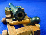Vintage Model of Civil War Antique 19 Century Cannon Military Decor