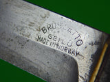 Vintage Norwegian Norway Custom Hand Made MORSETH Brusletto Fighting Knife
