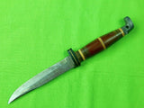 Vintage Old Small Hunting Fighting Knife & Sheath