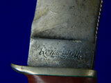 Vintage Old US REMINGTON Hunting Fighting Knife w/ Sheath