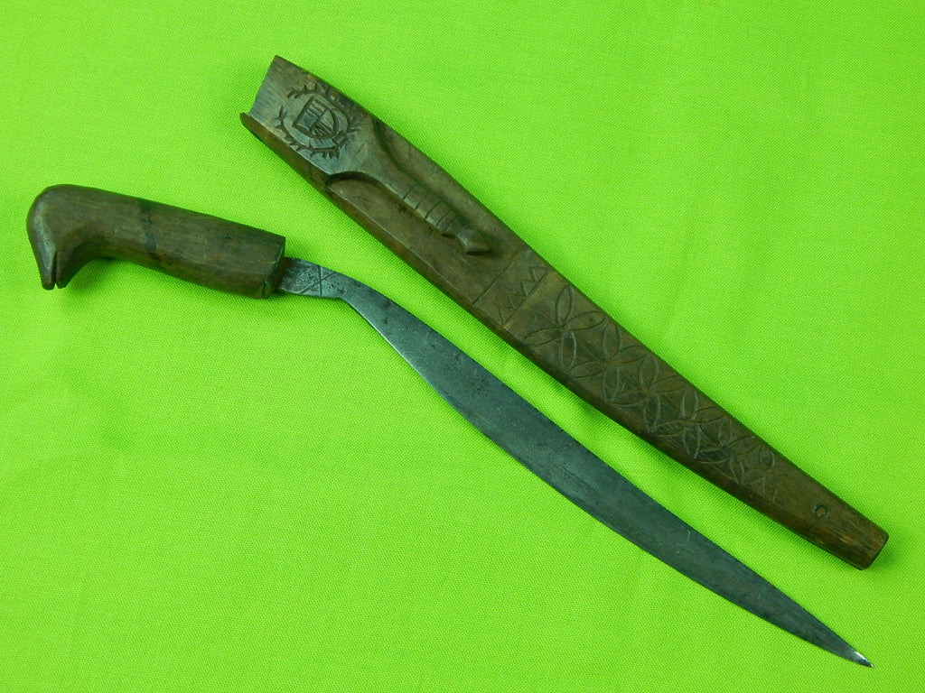 Vintage Old Philippine Philippines Mini Moro Bolo Fighting Knife & Sca –  ANTIQUE & MILITARY FROM BLACKSWAN