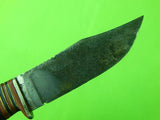 Vintage Pre WW2 Early W.R. Case & Sons XX Tested Hunting Fighting Knife & Sheath