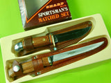 Vintage Sharp Brand Japan Made Sportsman's Matched 2 Knife Hunting Fishing Set