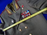 Vintage Soviet Russian Russia USSR General's Uniform Tunic Coat Pants Trousers