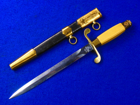 Vintage Soviet Russian Russia USSR Navy Officer's Dagger Knife w/ Scabbard Gift for Hunter Gift for Him Gift for collector