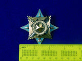 Vintage Soviet Russian USSR Silver Order Service Motherland 3 Class Medal Badge