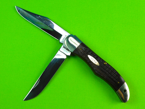 Vintage US 1989 Case XX 6265 SAB 2 Blade Large Hunter Folding Pocket Knife