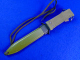 Vintage US Bayonet Fighting Knife Plastic Scabbard Sheath