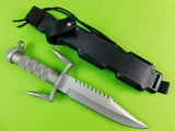 Vintage US Buckmaster Early Buck 184 Survival Fighting Knife w/ Scabbard