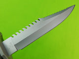 Vintage US Buckmaster Early Buck 184 Survival Fighting Knife w/ Scabbard