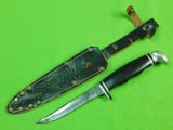 Vintage US CASE XX 2 Finn Small Hunting Knife & Sheath