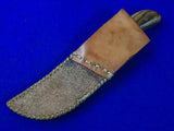 Vintage US Custom Handmade Hunting Bowie Knife w/ Sheath