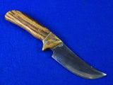 Vintage US Custom Handmade Hunting Bowie Knife w/ Sheath