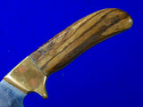 Vintage US Custom Handmade Hunting Bowie Knife w/ Sheath