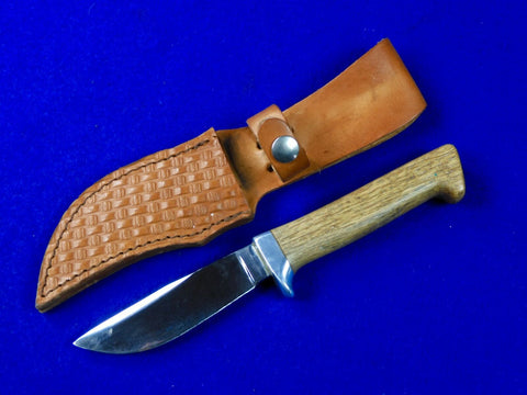 Vintage US Custom Handmade Hunting Knife w Sheath