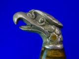 Vintage US Custom Made Handmade Large Eagle Head Bowie Fighting Knife