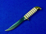 Vintage US Custom Made Handmade Hunting Knife & Sheath