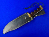Vintage US Custom Made Handmade Large Bowie Fighting Knife w/ Sheath