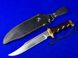 Vintage US Custom Made Handmade Large Bowie Fighting Knife w/ Sheath 