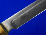 Vintage US Custom Made Handmade Large Bowie Fighting Knife w/ Sheath