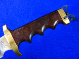 Vintage US Custom Made Handmade Large Bowie Fighting Knife w/ Sheath