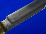 Vintage US Custom Made Handmade Large Bowie Fighting Knife w/ Sheath