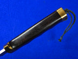 Vintage US Custom Made Handmade Large Bowie Fighting Knife w/ Sheath