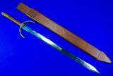 Vintage US Custom Made Large & Heavy Medieval Style Sword w/ Scabbard