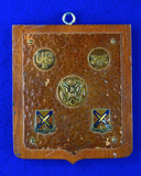 Vintage US Custom Made Military Memorabilia Plaque Decor Badge