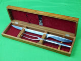Vintage US Gerber Carving Set Siegfried Balmung Knife Fork w/ Box