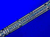 Vintage US German Made USMC Marine Presentation Engraved Sword w/ Scabbard