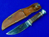 Vintage US HOLLINGER Hunting Fighting Knife w/ Sheath