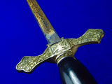 Vintage US Knights of Columbus Fraternal Masonic Sword with Scabbard