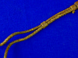 Vintage US Officer's Sword Leather Portepee Knot