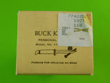 Vintage US Pre Date Code Buck 118 Knife w/ Sheath Box