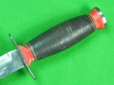 Vintage US SCHRADE WALDEN Fighting Knife w/ Sheath
