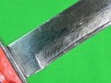 Vintage US SCHRADE WALDEN Fighting Knife w/ Sheath