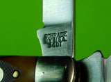 Vintage US Schrade Old Timer 34OT Middleman 3 Blade Folding Pocket Knife