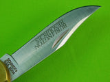 Vintage US Schrade + SC507 Scrimshaw Burlington Resources Folding Pocket Knife