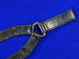 Vintage US USA Leather Sword Dagger Hangers Hanger