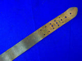 Vintage US WW2 Officer's Leather Belt Sword Hanger Loops Shoulder Strap MARKED