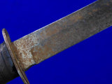 Vintage US WW2 Williams Cutlery Co. Commercial Fighting Knife Knives w/ Scabbard
