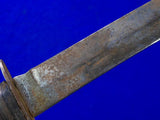 Vintage US WW2 Williams Cutlery Co. Commercial Fighting Knife Knives w/ Scabbard