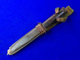 Vintage US WW2 Williams Cutlery Co. Commercial Fighting Knife Knives w/ Scabbard
