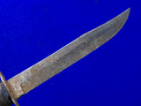 Vintage US WW2 Williams Cutlery Co. Commercial Fighting Knife Knives w/ Scabbard