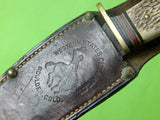 Vintage US Western Boulder Colo Hunting Hunter Skinner Skinning Knife & Sheath