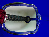 Vintage Vietnam British English Scottish Wilkinson Basket Hilt Sword w/ Scabbard
