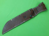 RARE US 2010 WINCHESTER MARBLES Huge Engraved Hunting Fighting Knife Sheath Box