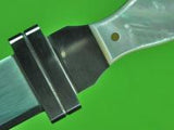 Vintage US Custom Hand Made W.W. WOOD Texas Fighting Knife & Sheath